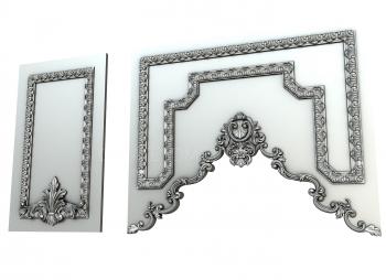Set of panels (KPN_0022-02) 3D model for CNC machine